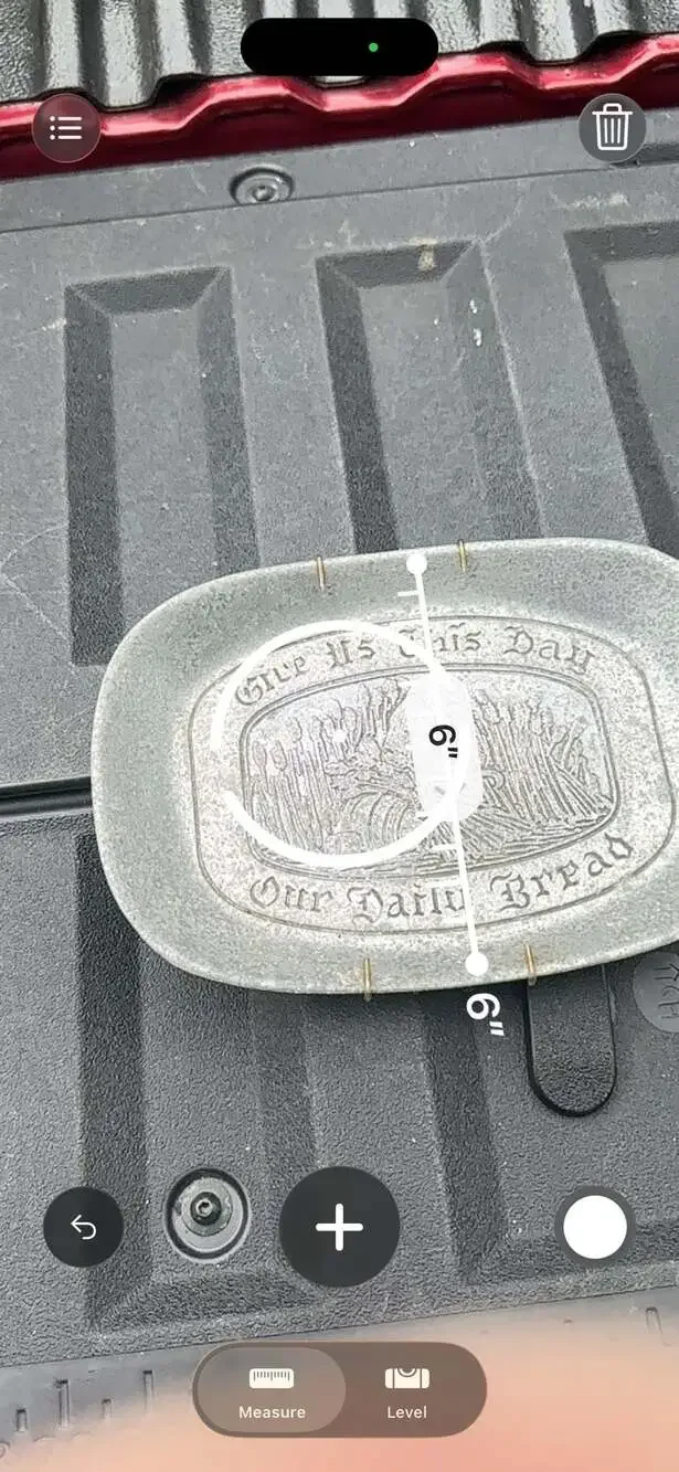 C.C. Campbell Vintage Pewter 'Give Us This Day Our Daily Bread' Serving Tray